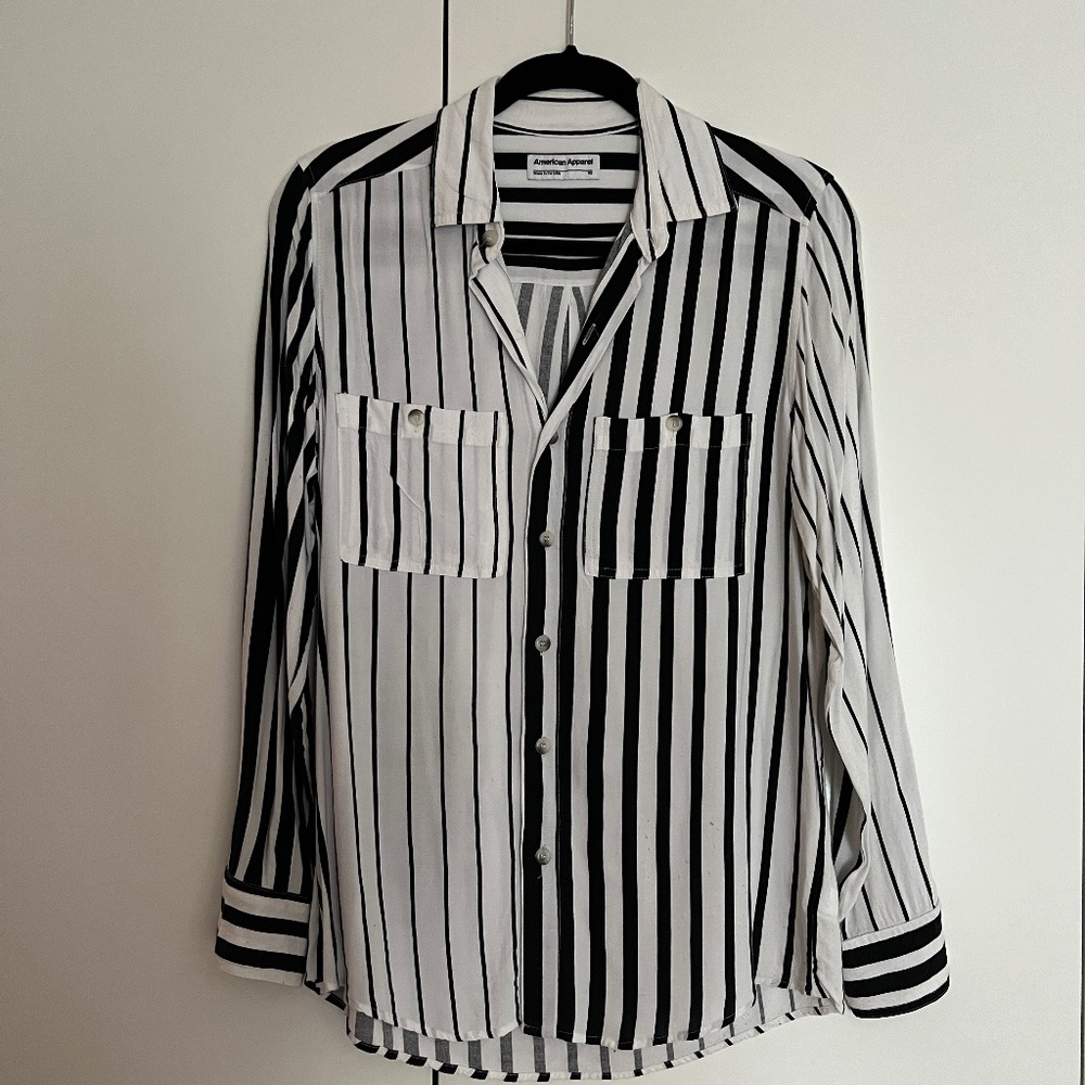 American Apparel Striped Button Down (Size XS)